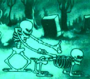 Скелеты из мультфильма Уолта Диснея